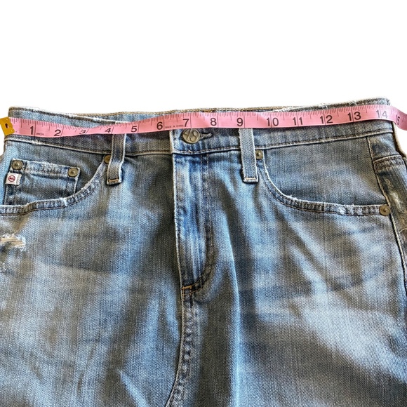 AG The Erin Light Wash Denim Pencil Skirt 27 | High Rise Jean Skirt Classic Fit - Picture 6 of 7
